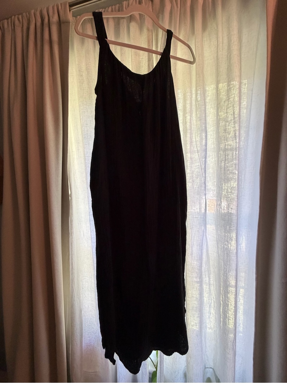 Black Sleeveless Bathing Suit Cover Up Midi Dress - Old Navy